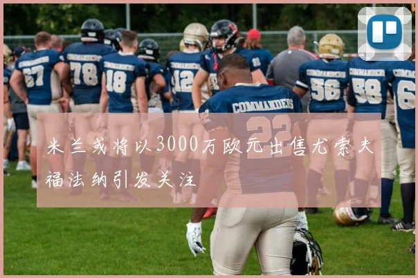 米兰或将以3000万欧元出售尤索夫福法纳引发关注